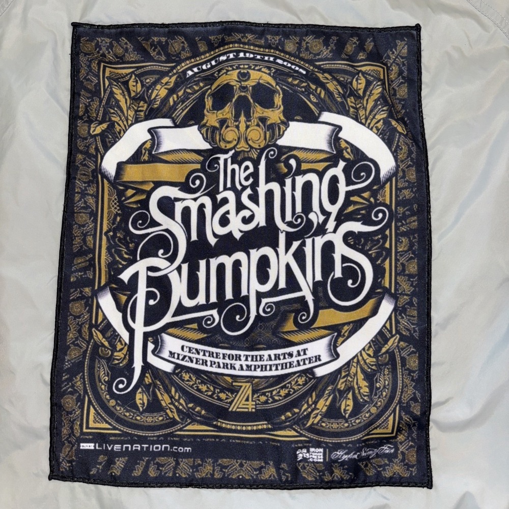 Smashing Pumpkins X AlpineStars Nylon Bomber Jacket Concert Aug. 19th 2008 SZ LG - Picture 3 of 11